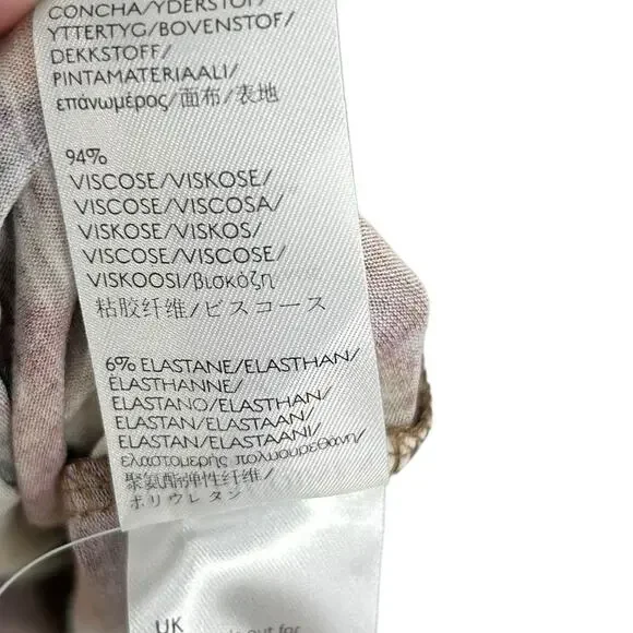 Ilse Jacobsen Multi Abstract Print Soul Fade Sleeveless Halter Belted Dress XS - Picture 5 of 6